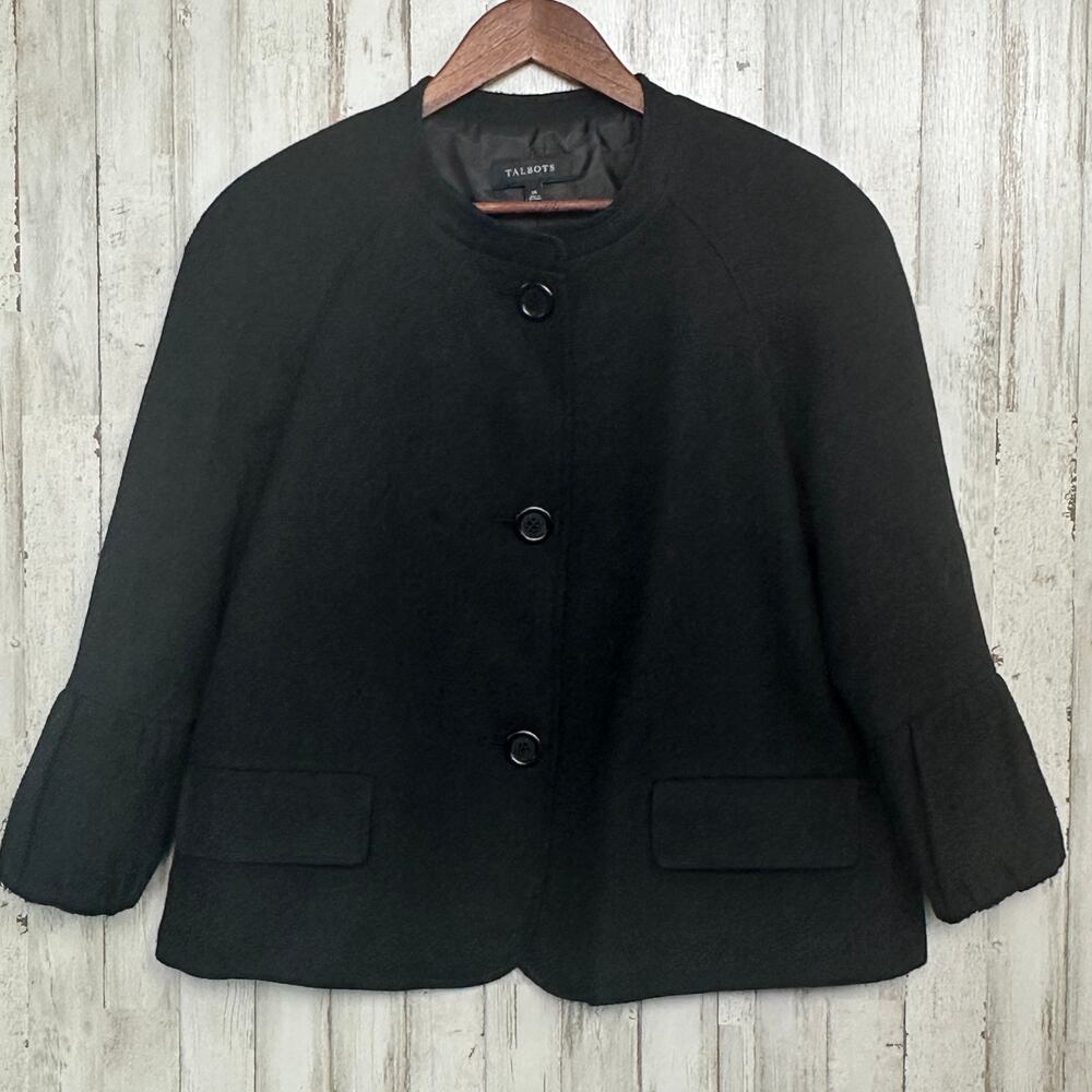 Talbots Elegant Black Women's Cape